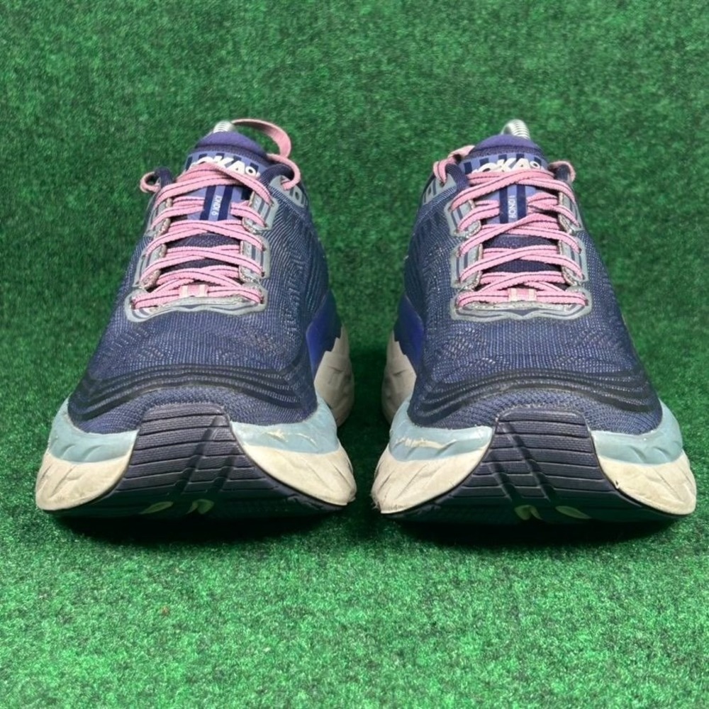 Hoka One One Bondi 6 Running Shoe Women 9 Purple Lightweight Cushion No Insoles - Picture 5 of 9